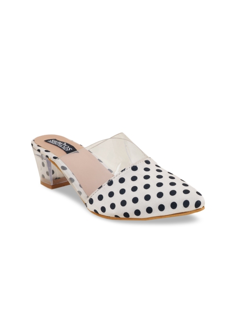 

SAPATOS Woman White Polka dot Printed Pumps