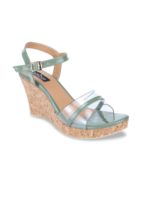 

SAPATOS Green Wedge Sandals