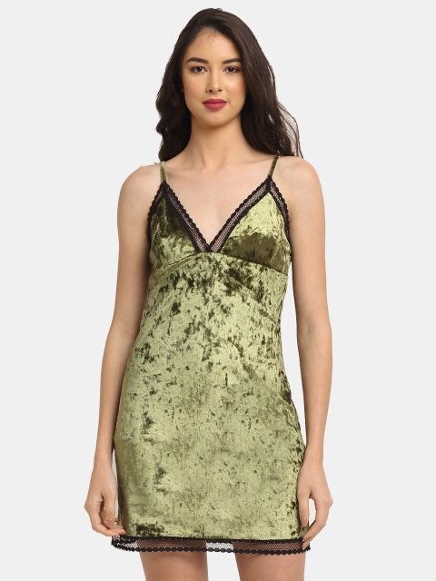 

EROTISSCH Women Green Nightdress
