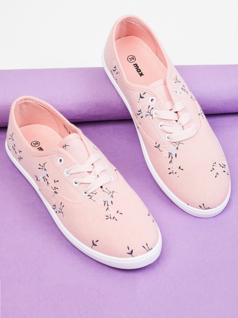 

max Women Pink Printed Sneakers