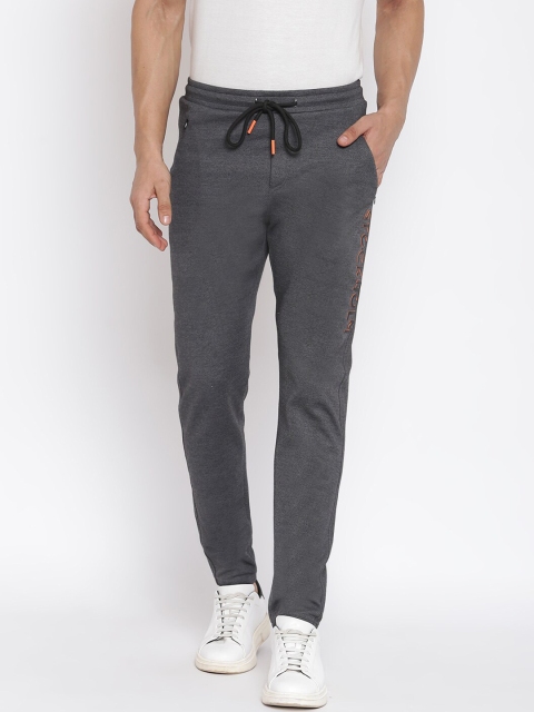 

MKH Men Grey Solid Track Pants