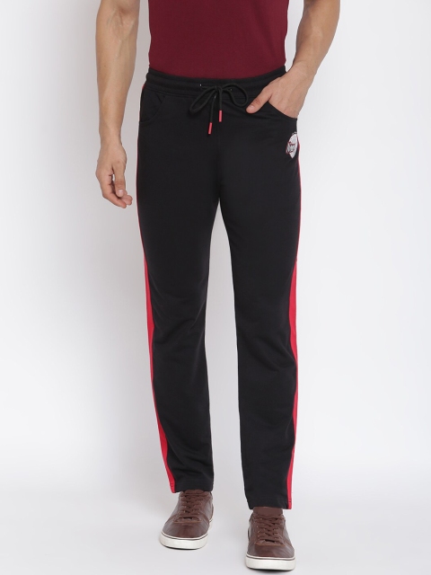 

MKH Men Black Solid Track Pants