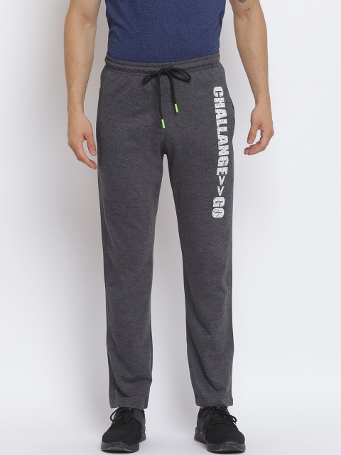 

MKH Men Charcoal Grey Solid Track Pants