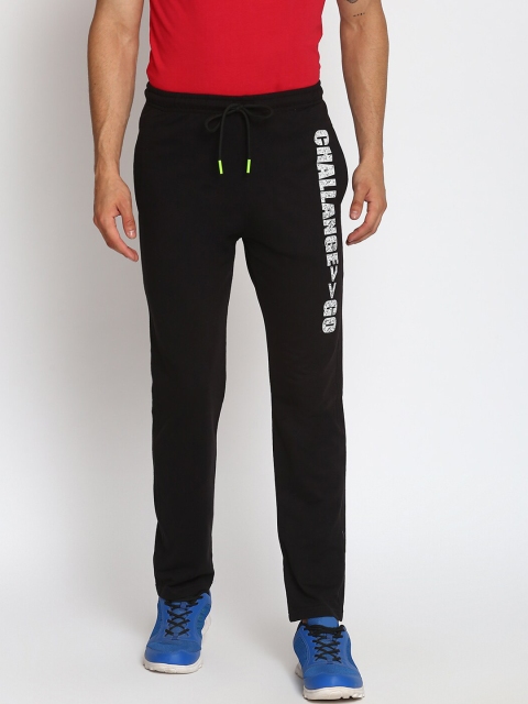 

MKH Men Black Solid Track Pants