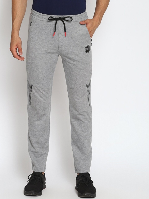 

MKH Men Grey Melange Solid Track Pants
