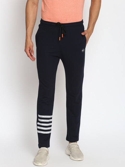 

MKH Men Navy Blue Solid Track Pants