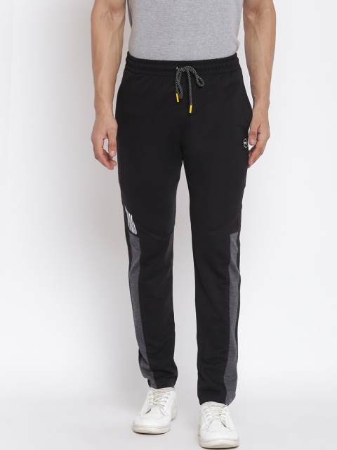 

MKH Men Black Solid Track Pants