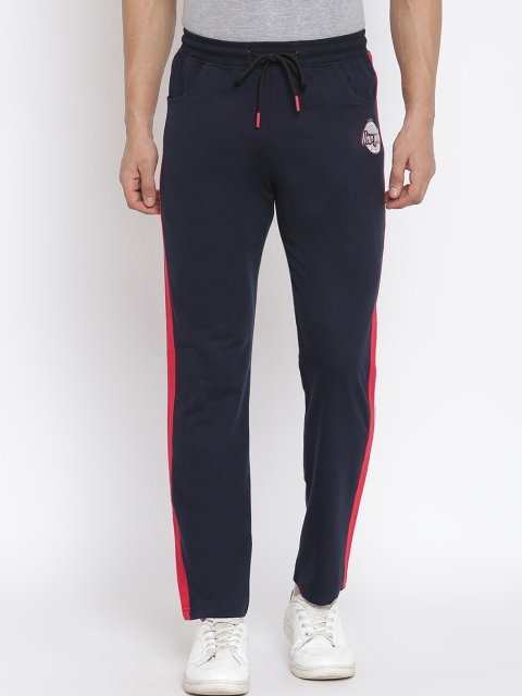 

MKH Men Navy Blue Solid Track Pants