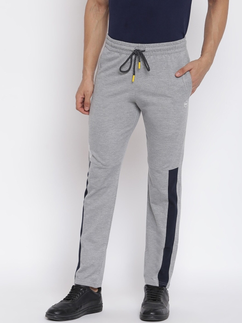 

MKH Men Grey Melange Solid Track Pants