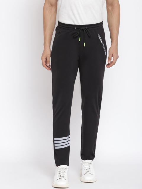 

MKH Men Black Solid Track Pants