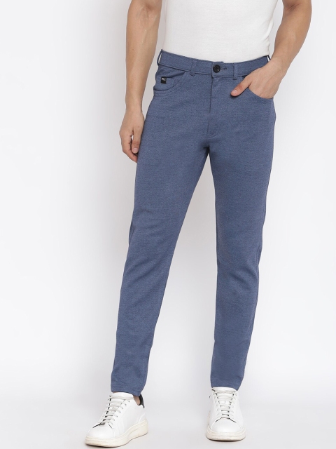 

MKH Men Blue Solid Track Pants