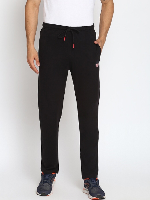 

MKH Men Black Solid Track Pants