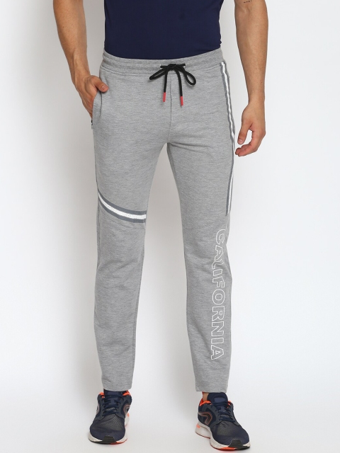 

MKH Men Grey Melange Solid Track Pants