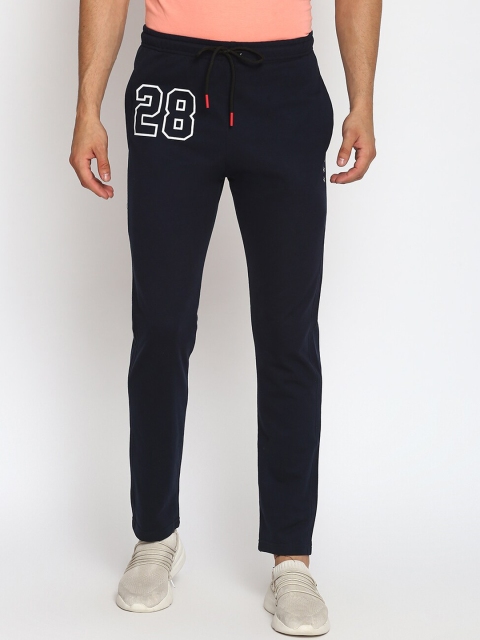 

MKH Men Navy Blue Solid Track Pants