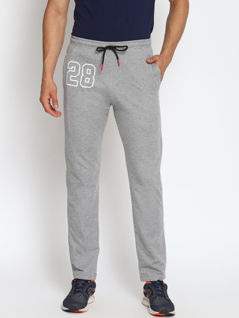 

MKH Men Grey Melange Solid Regular Fit Track Pants