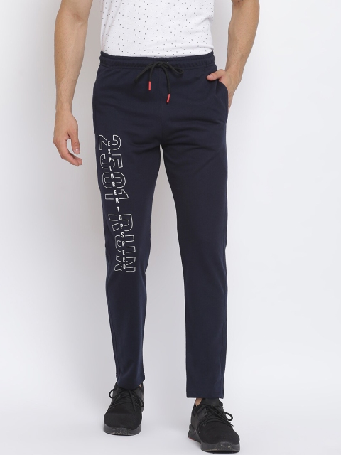 

MKH Men Navy Blue Solid Track Pants