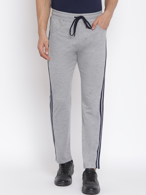 

MKH Men Grey Solid Track Pants