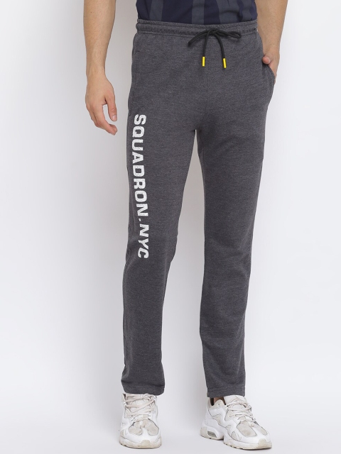 

MKH Men Grey Solid Track Pants