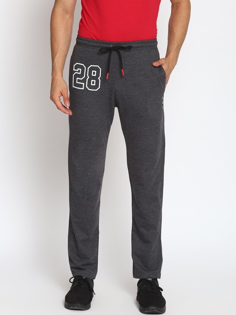 

MKH Men Charcoal Grey Solid Track Pants