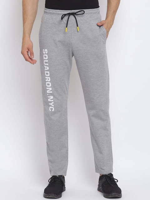 

MKH Men Grey Melange Solid Track Pants