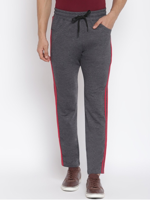 

MKH Men Grey Solid Track Pants