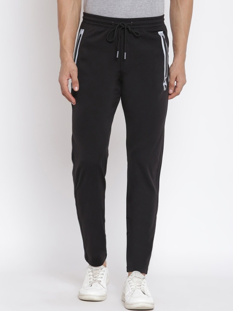 

MKH Men Black Solid Track Pants