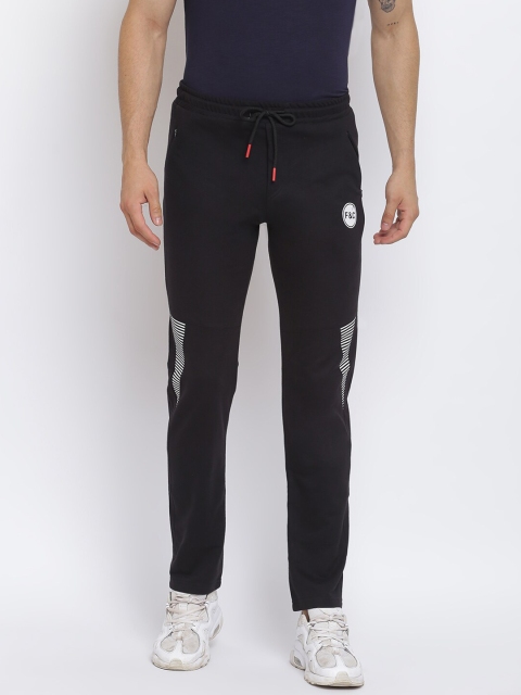 

MKH Men Black Solid Track Pants