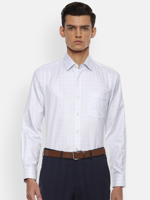 

Luxure by Louis Philippe Men White Printed Cotton Formal Shirt
