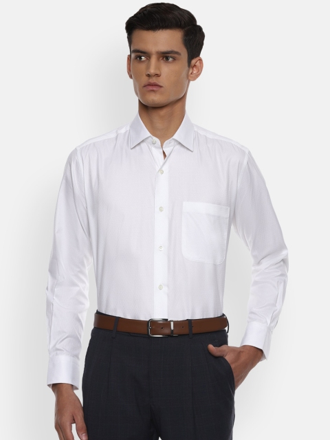 

Luxure by Louis Philippe Men White Cotton Formal Shirt