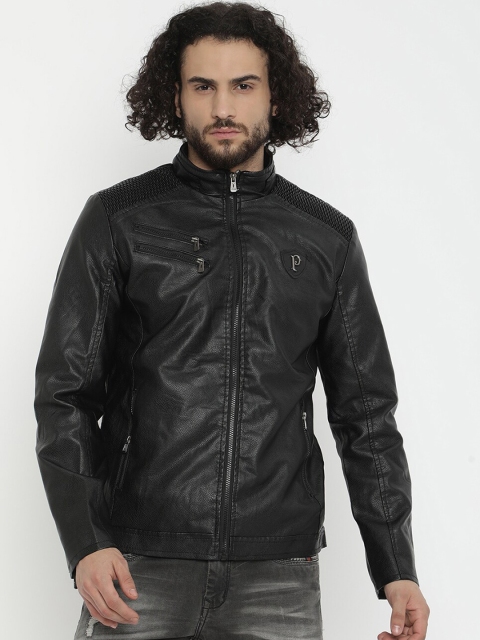 

V2 Value & Variety Men Black Biker Jacket