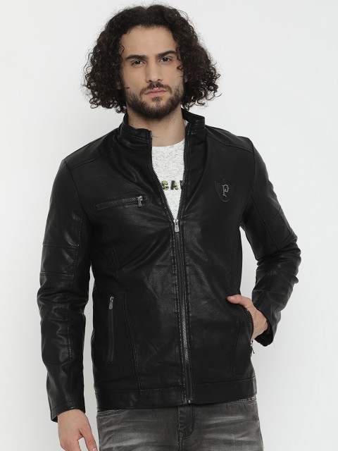 

V2 Value & Variety Men Black Biker Jacket