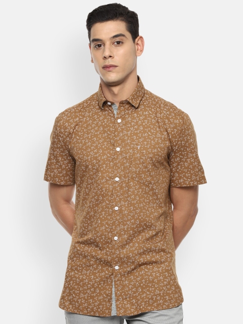 

Van Heusen Sport Men Khaki Slim Fit Floral Printed Cotton Casual Shirt