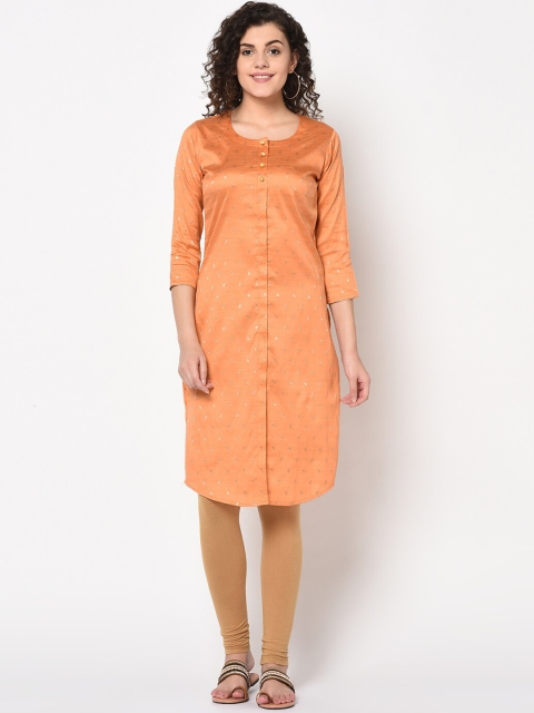 

TRUNDZ Women Orange Kurta