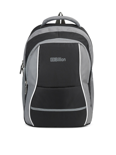 

Billion Unisex Black & Grey Backpack
