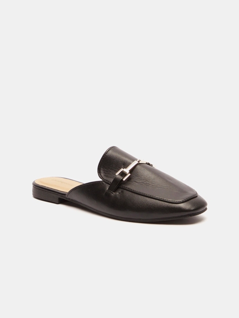 

shoexpress Women Black Mules Flats