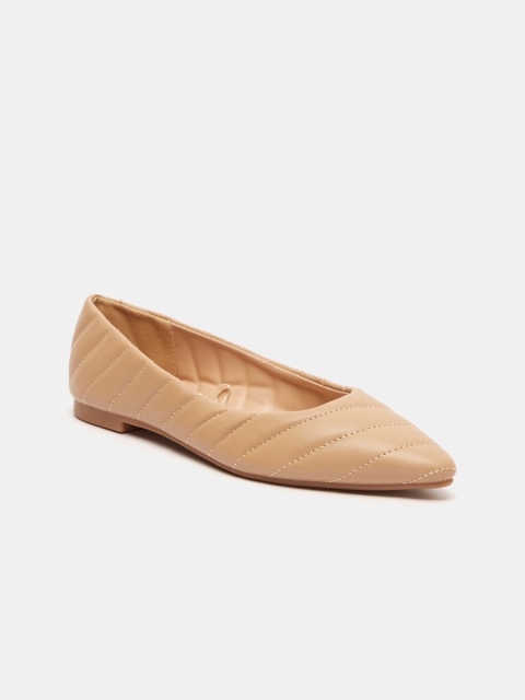 

shoexpress Women Beige Ballerinas Flats