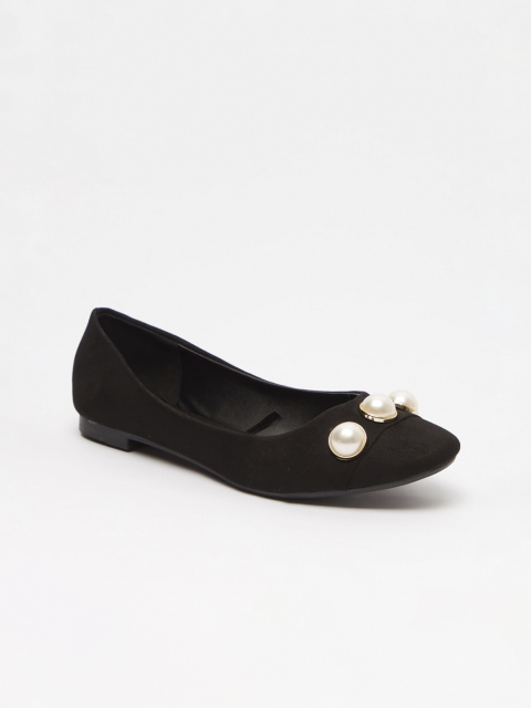 

shoexpress Woman Black Pearl Detail Ballerinas Flats