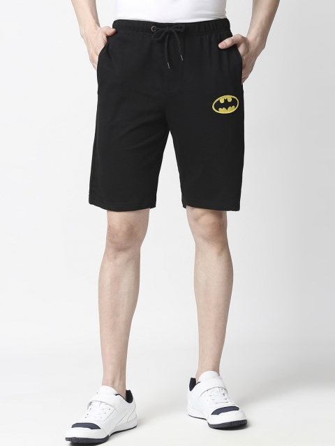 

Bewakoof Men Black Batman Logo Pure Cotton Shorts