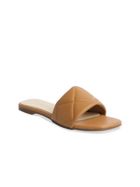 

ERIDANI Women Beige Open Toe Flats
