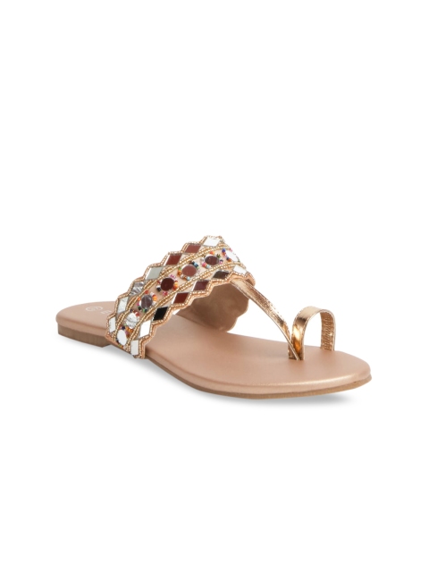 

ERIDANI Woman Rose Gold One Toe Flats