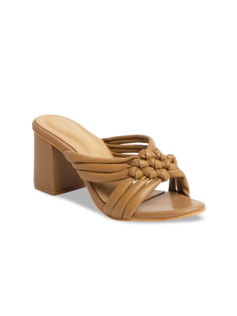 

ERIDANI Beige Block Sandals