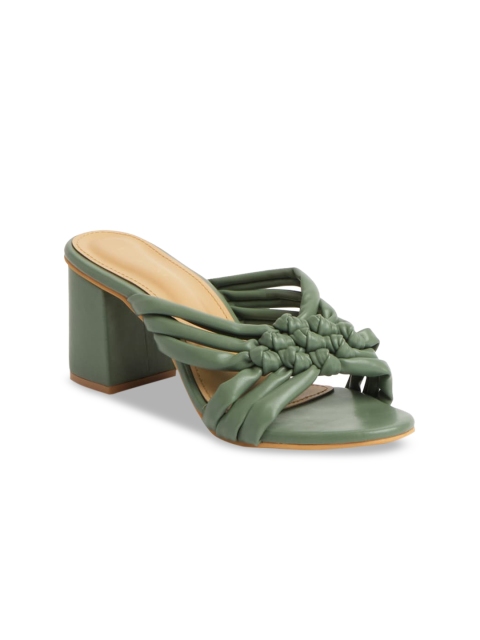

ERIDANI Green Wedge Sandals with Bows