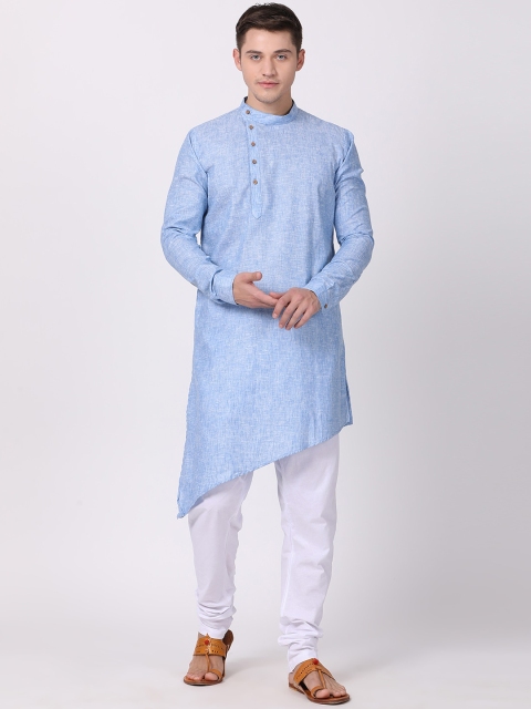 

TABARD Men Blue Solid Kurta