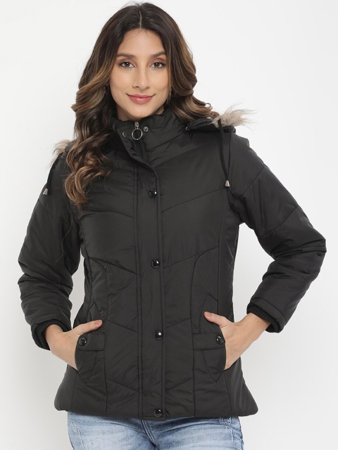 

V2 Value & Variety Women Black Padded Jacket