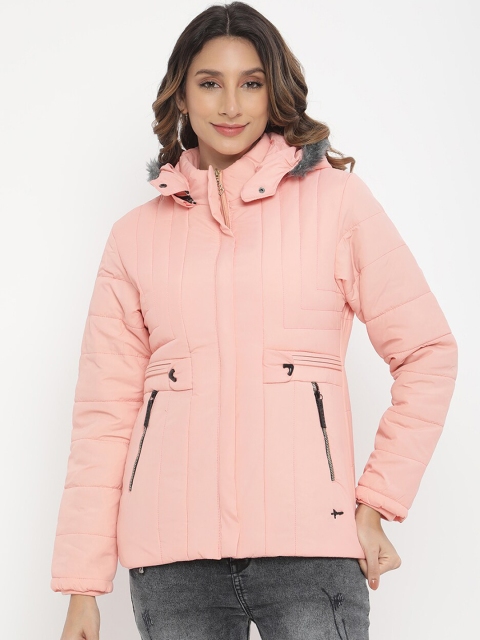 

V2 Value & Variety Women Peach-Coloured Puffer Jacket