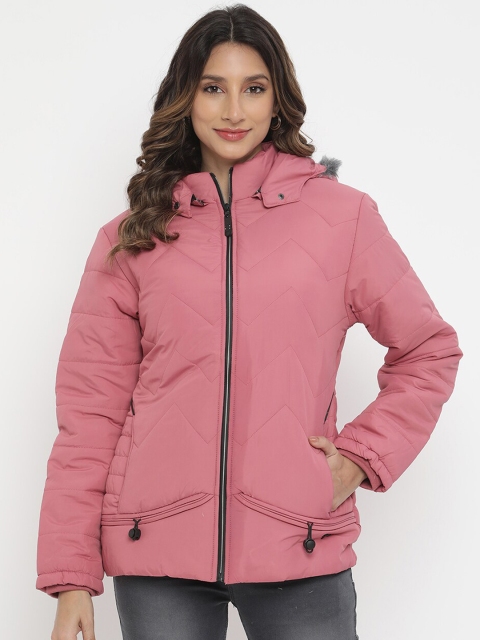

V2 Value & Variety Women Pink Puffer Jacket