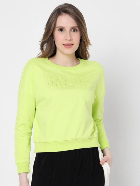 

Vero Moda Women Green Sweatshirt