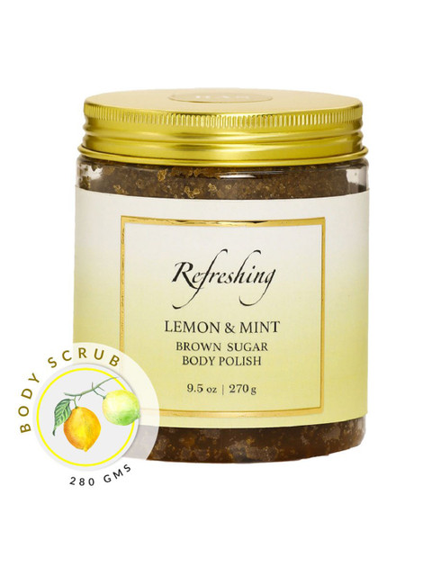 

RAS LUXURY OILS Lemon & Mint Brown Cane Sugar Polish Body Scrub
