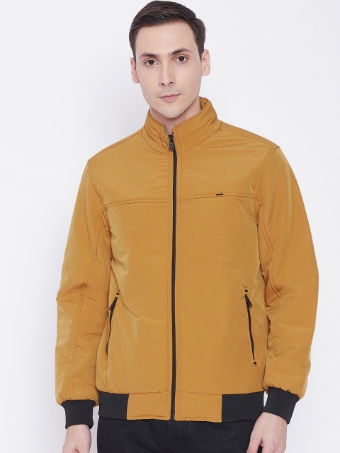 

Okane Men Yellow Lightweight Bomber Jacket