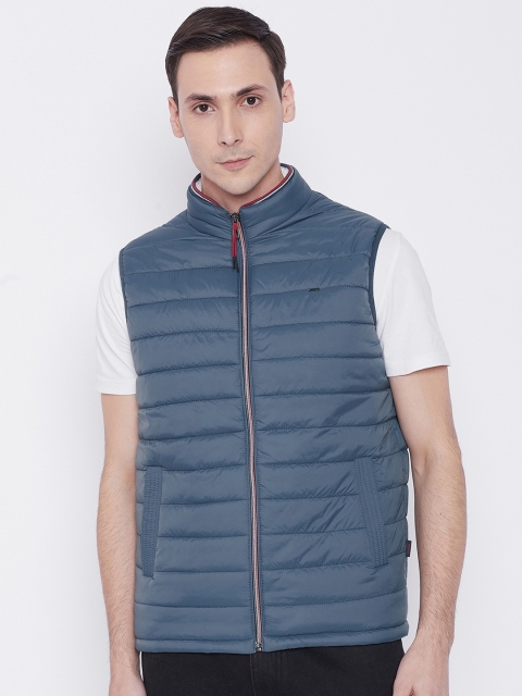 

Okane Men Blue Lightweight Padded Jacket